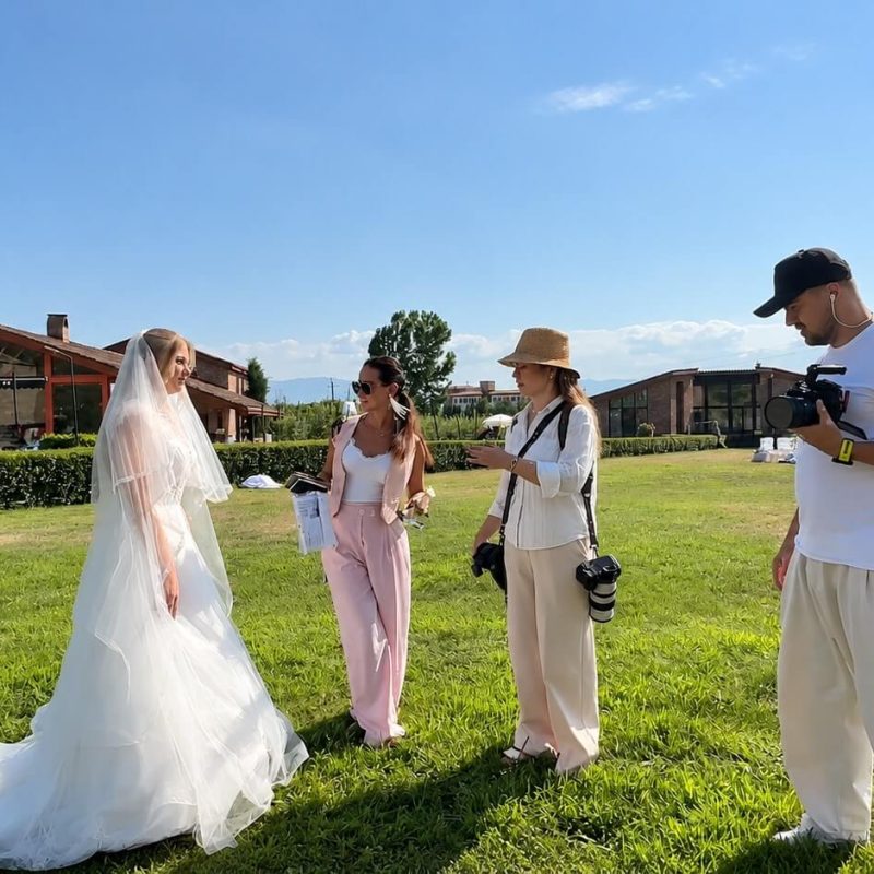 In Kakheti wedding planner Elina manages the preparation of an outdoor wedding venue