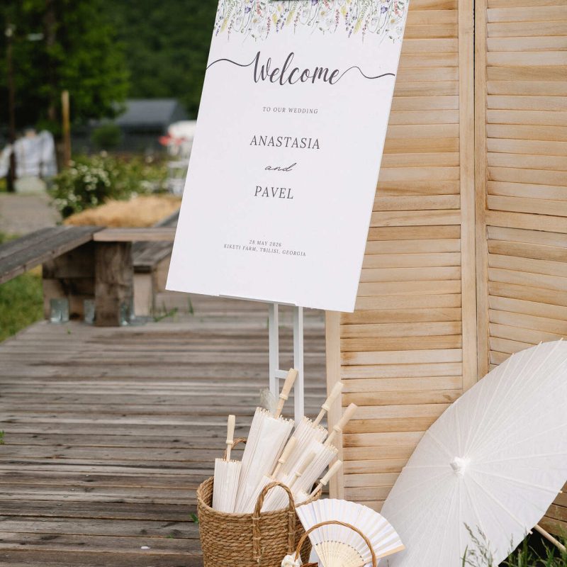 Wedding decor for foreign couples in Georgia