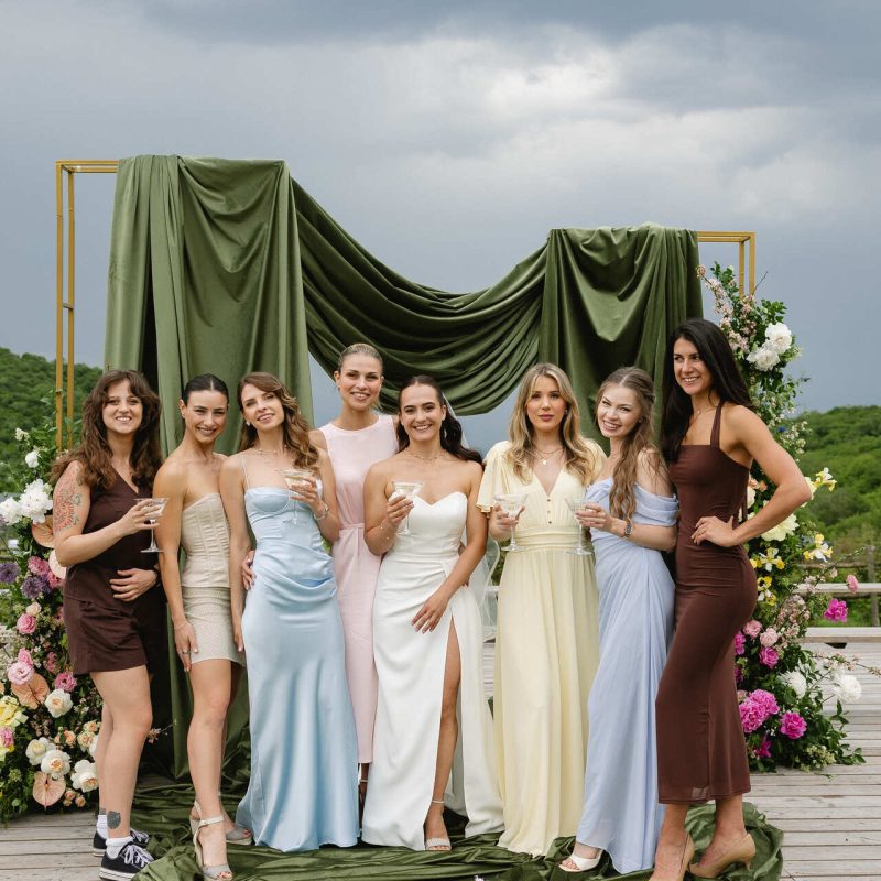 wedding ceremony with guests in Georgia