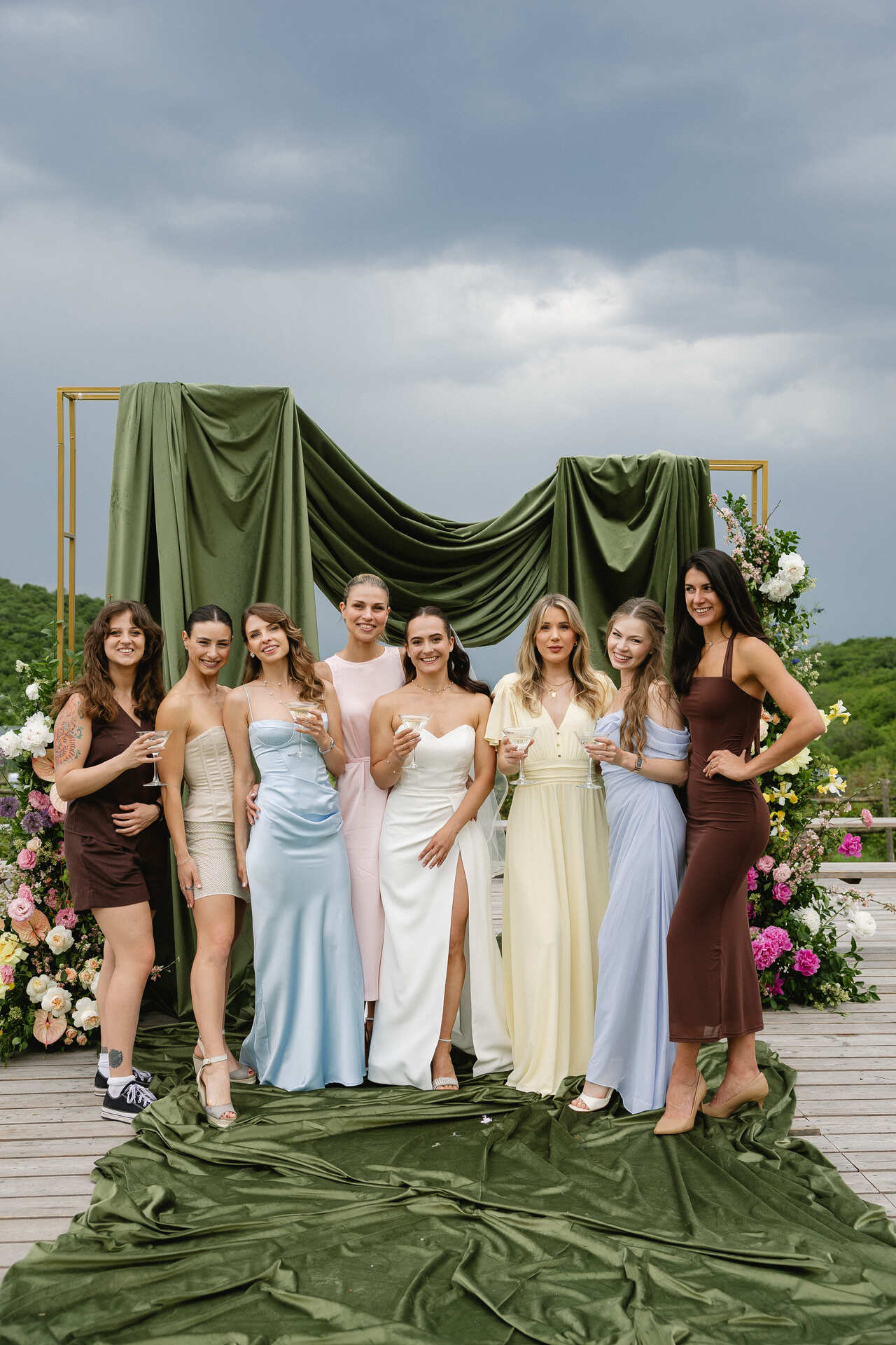 wedding ceremony with guests in Georgia