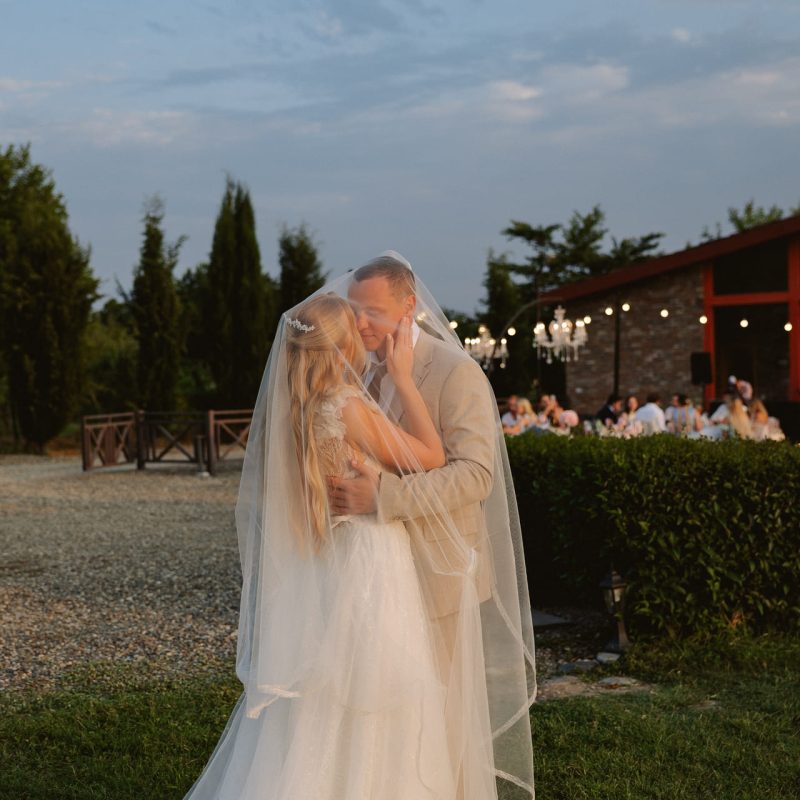 Wedding with guests at a winery in Kakheti, Georgia