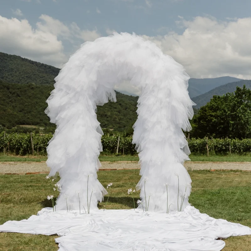 Wedding arch at Chateau Artwine in Georgia