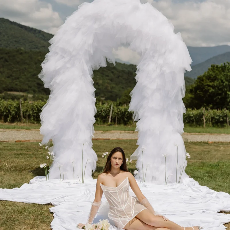 Фотосессия для невесты из другой страны в Chateau Artwine в Грузии